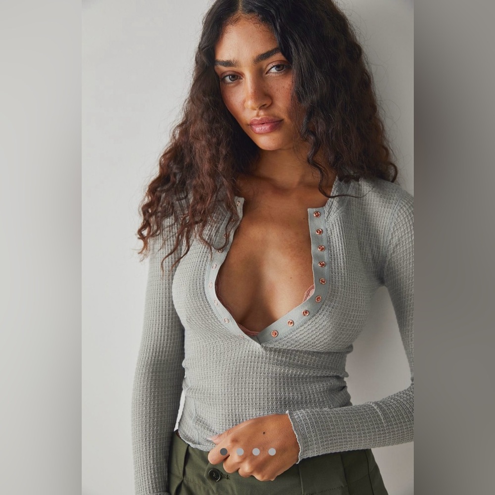 Free People One of the Girls Henley